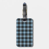 Clark Tartan Pattern Bagagelabel (Achterkant verticaal)