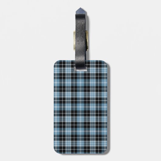 Clark Tartan Pattern Bagagelabel (Achterkant verticaal)