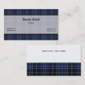 Clark Tartan Pset Custom Visitekaartje (Voorkant / Achterkant)