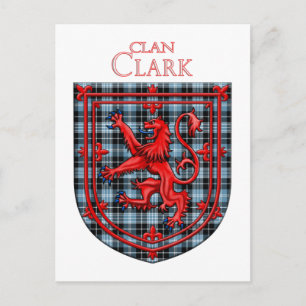 Clark Tartan Scottish Play Lion Rampant Briefkaart