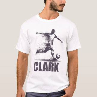 Clark Voetbaljongens Gepersonaliseerde voornaam Cl T-shirt