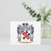 Clark wapenschild - Familiekust Briefkaart (Staand voorkant)