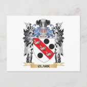 Clark wapenschild - Familiekust Briefkaart (Voorkant)