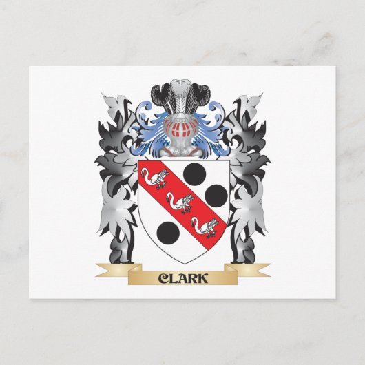 Clark wapenschild - Familiekust Briefkaart (Voorkant)