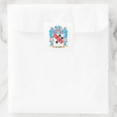 Clark Wapenschild - Family Crest Vierkante Sticker (Tas)