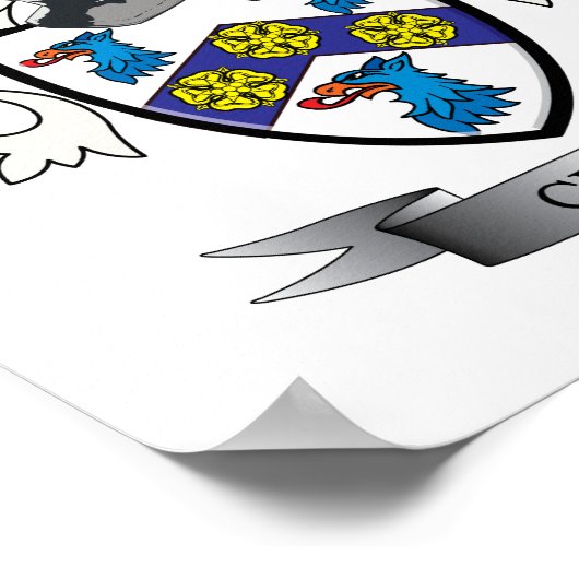 Clark wapenschild poster (Hoek)