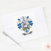 Clark wapenschild vierkante sticker (Envelop)