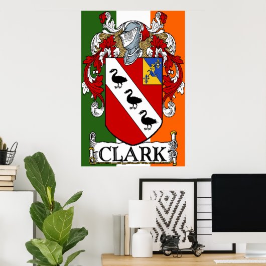 Clark Wapenstaart afdrukken Poster (Thuiskantoor)