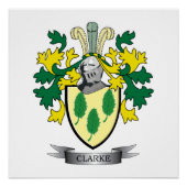 Clarke Coat of Arms Poster (Voorkant)