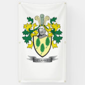 Clarke Coat of Arms Spandoek (Verticaal)