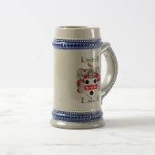 Clarke Coat of Arms Stein / Clarke Family Crest Bierpul (Voorkant rechts)