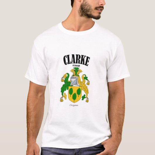 CLARKE Crest Translation & Betekenis T-shirt (Voorkant)