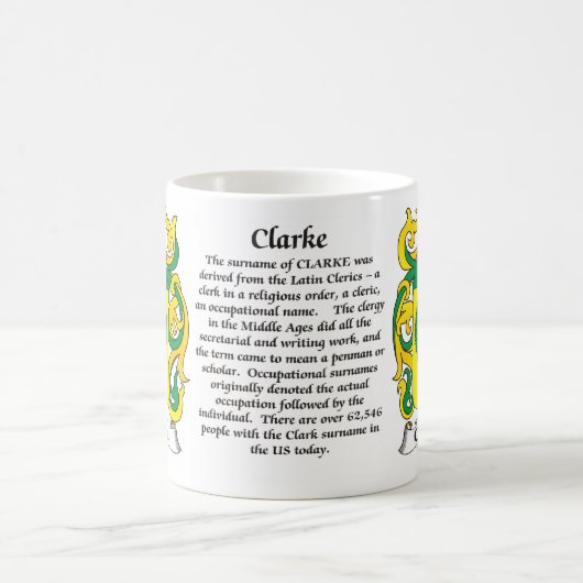 Clarke Family Coat of Arms Mok (Center)