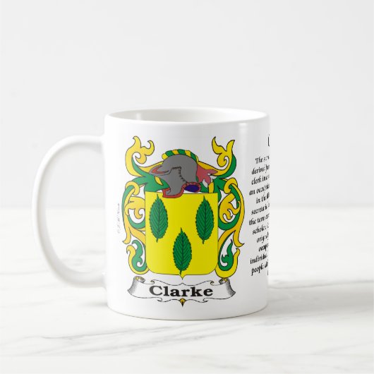 Clarke Family Coat of Arms Mok (Links)