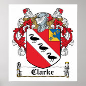 Clarke Family Crest Poster (Voorkant)