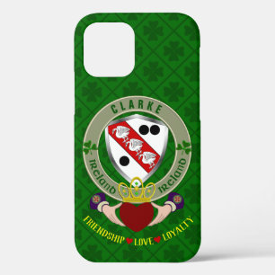 Clarke Irish Shield & Claddagh Personalized Case-Mate iPhone Case