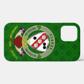 Clarke Irish Shield & Claddagh Personalized Case-Mate iPhone Case (Achterkant (horizontaal))