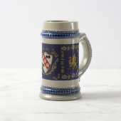 Clarke Irish Shield Griffin Stein Bierpul (Voorkant rechts)