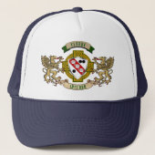 Clarke Irish Shield & Griffins Personalized Trucker Pet (Voorkant)