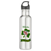 Clarke Irish Shield & Shamrock gepersonaliseerd Waterfles (Voorkant)