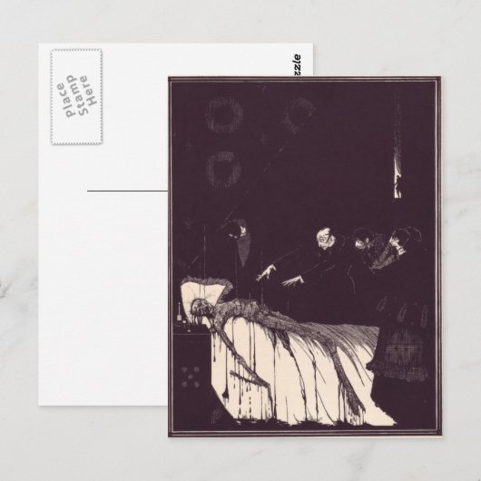 Clarke's Edgar Allan Poe Illustraties Briefkaart (Voorkant / Achterkant)