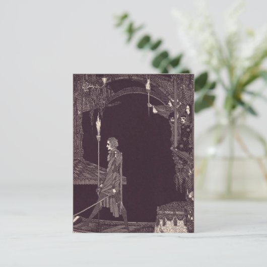 Clarke's Edgar Allan Poe Illustraties Briefkaart (Staand voorkant)