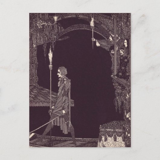 Clarke's Edgar Allan Poe Illustraties Briefkaart (Voorkant)