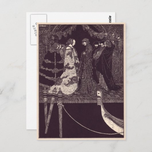 Clarke's Edgar Allan Poe Illustraties Briefkaart (Voorkant / Achterkant)