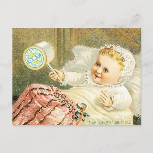 Clarks Baby met debiet Briefkaart (Voorkant)