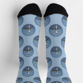 Clark's Grebe Lake Schilderij Originele Wild Bird Sokken (Top)