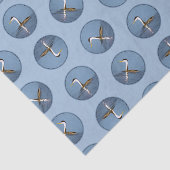 Clark's Grebe Lake Schilderij Originele Wild Bird  Tissuepapier (Detail)