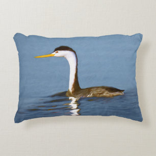 Clark's Grebe Painting - Oorspronkelijke vogelkuns Accent Kussen
