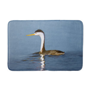 Clark's Grebe Painting - Oorspronkelijke vogelkuns Badmat