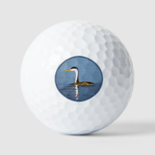 Clark's Grebe Painting - Oorspronkelijke vogelkuns Golfballen