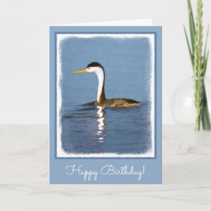 Clark's Grebe Painting - Oorspronkelijke vogelkuns Kaart