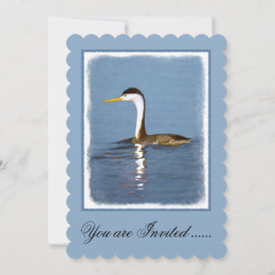 Clark's Grebe Painting - Oorspronkelijke vogelkuns Kaart