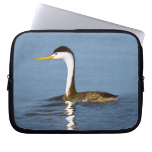 Clark's Grebe Painting - Oorspronkelijke vogelkuns Laptop Sleeve