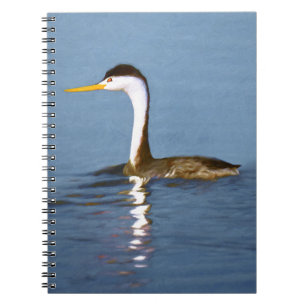 Clark's Grebe Painting - Oorspronkelijke vogelkuns Notitieboek