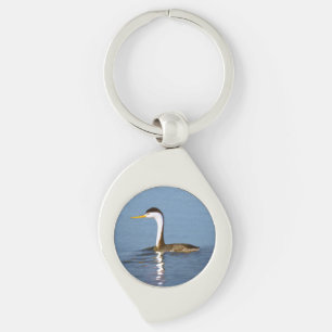 Clark's Grebe Painting - Oorspronkelijke vogelkuns Sleutelhanger