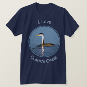 Clark's Grebe Painting - Oorspronkelijke vogelkuns T-shirt
