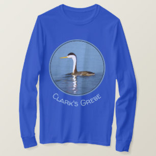 Clark's Grebe Painting - Oorspronkelijke vogelkuns T-shirt