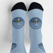 Clark's Grebe Schilderij - Originele Wild Bird Art Sokken (Top)