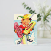 Clark's kauwgomelf uit de jaren 1940 briefkaart (Staand voorkant)