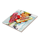 Clark's kauwgomelf uit de jaren 1940 tegeltje (Zijkant)