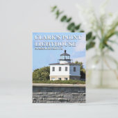 Clark's Point Lighthouse, Massachusetts Briefkaart (Staand voorkant)