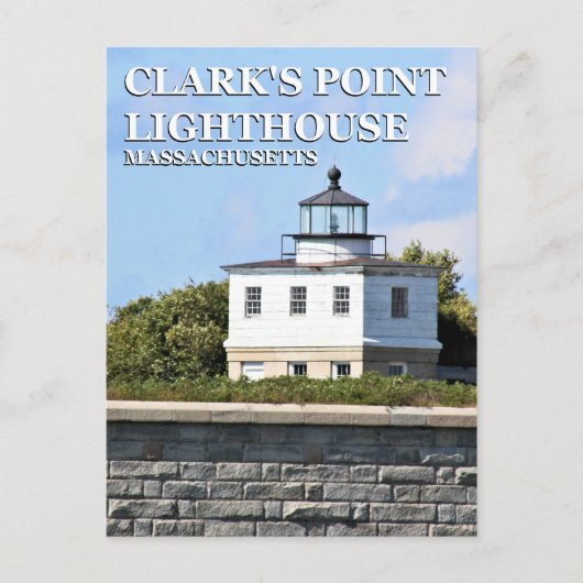 Clark's Point Lighthouse, Massachusetts Briefkaart (Voorkant)