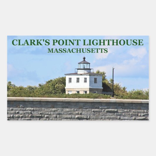 Clark's Point Lighthouse, Massachusetts Stickers (Voorkant)