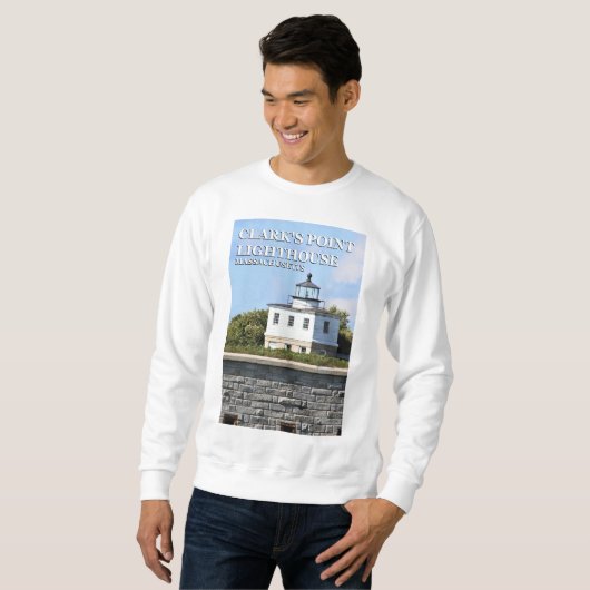 Clark's Point Lighthouse, Massachusetts Sweatshirt (Voorkant volledig)