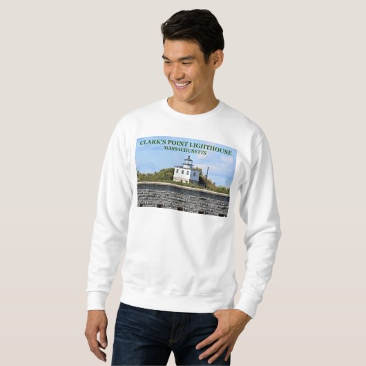 Clark's Point Lighthouse, Massachusetts Sweatshirt (Voorkant volledig)