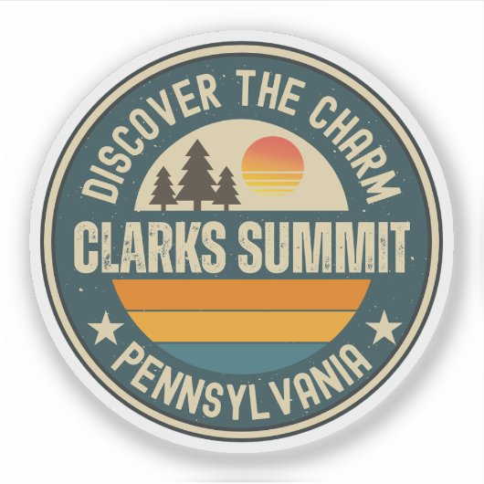 Clarks Summit, Pennsylvania Sticker (Voorkant)